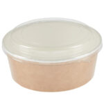 Colpac Recycelbare Einweg Salat Schalen mit Deckel Groß 1300ml ( 150er Pack) (150 Stück)