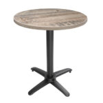 Bolero klappbarer Tischfuß mit Fußkreuz Aluminium schwarz 72cm hoch – Bild 2