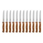 Olympia abgerundete Steakmesser Holz (12 Stück) – Bild 8