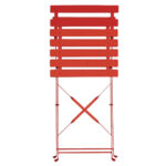 Bolero klappbare Terrassenstühle Stahl rot (2 Stück) – Bild 3
