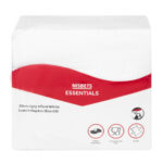 Nisbets Essentials 2-lagig 4-fach Weiß Servietten (50 Stück) – Bild 3
