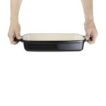 Vogue rechteckige Auflaufform Gusseisen schwarz 2,8L – Bild 6