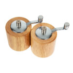 Olympia Salz- und Pfeffermühlenset Heveaholz 8cm – Bild 4
