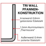 Vogue Tri-Wall Kupfer Sauteuse Induktion 24cm – Bild 6
