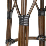 Bolero Pariser Stil PE Rattan Barhocker Schwarzer Punktmix (2 Stück) – Bild 2