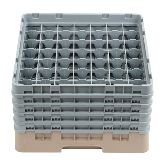 download_cbm1-cj.jpg Cambro Gläserspülkorb beige mit 49 Fächern max Glashöhe 25,7cm – Bild 1