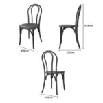 Bolero Soho Bentwood Style Harzstühle Schwarz (4 Stück) – Bild 5