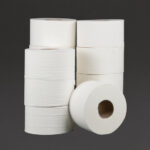 Jantex Mini Jumbo Toilettenpapier 2-lagig 12 Stück – Bild 2