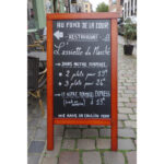 Securit Duplo Fahrbahnschild Mahagoni 135x70cm – Bild 3