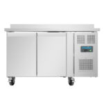 Polar U-Serie Doppel-Tür Thekenkühlschrank mit Aufkantung 282Ltr – Bild 3