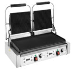 Buffalo Doppelkontaktgrill Gerippte Platten