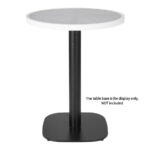 Runde Bolero-Tischplatte aus Fiberglas mit grauem Steineffekt, 580 mm – Bild 5