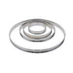 Matfer Bourgeat Flacher Tortenring Edelstahl glatt 24cm