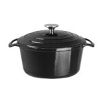 Vogue Kochen wie die Profis Set von 3x Kochgeschirr aus Gusseisen – Bild 3