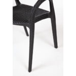 Bolero Rattanstühle mit Armlehne schwarz (4 Stück) – Bild 6