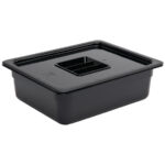Vogue GN-Behälter GN1/2 schwarz 100mm – Bild 2