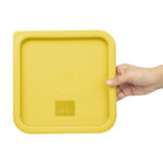 Hygiplas Quadratischer Deckel Gelb Medium – Bild 5