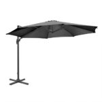 Bolero Venedig Heavy Duty Sonnenschirm Schwarz 3.5m