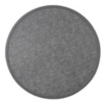 Runde Bolero-Tischplatte aus Glasfaser, gebürstet schwarz, 580 mm – Bild 2