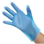 Nisbets Essentials Puderfreie TPE-Handschuhe Blau M (200 Stück) – Bild 2