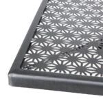 Bolero quadratischer Bistrotisch in schlankem Design Stahl schwarz 70cm – Bild 3