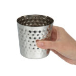 Olympia Pommes-Frites-Becher Edelstahl 8,5cm – Bild 4