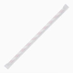 Fiesta Compostable kompostierbare einzeln verpackte Papierstrohhalme 21cm rot-weiß (250 Stück) – Bild 2