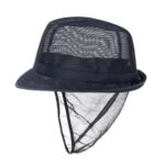 Trilby Hut mit Haarnetz dunkelblau Größe M – Bild 8
