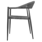 Bolero Eden PE Twist Rattan Outdoor-Sessel Charcoal (4 Stück) – Bild 2