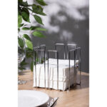 Olympia Serviettenhalter mit Gewicht 19 x 19cm – Bild 5