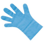 Nisbets Essentials Puderfreie TPE-Handschuhe Blau M (200 Stück)