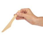 Fiesta Compostable Einweg Holzbesteck Messer Biologisch abbaubar (100 Stück) – Bild 5