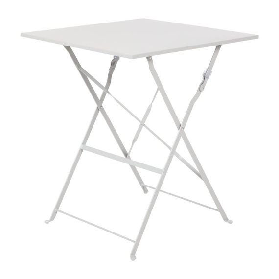 download_e9hp-sp.jpg Bolero Perth Grau Gehweg Stil Stahl Tisch Quadratisch 600mm – Bild 1