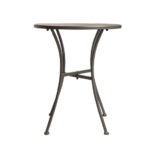 Bolero runder Bistrotisch in schlankem Design Stahl grau 60cm – Bild 2