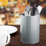 Olympia galvanisierter Besteckbecher grau – Bild 4