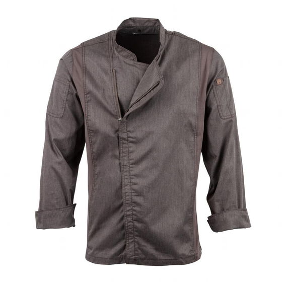 download_ecew-iv.jpg Chef Works Hartford Leichter L/S Zipper Mantel Graphit Größe S – Bild 1