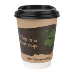 Fiesta Compostable Kompostierbare Heißgetränkebecher doppelwandig 35,5cl (500 Stück) – Bild 4