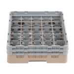 Cambro Gläserspülkorb beige mit 25 Fächern max Glashöhe 13,3cm