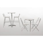 Bolero runder Stehtisch Edelstahl 60cm – Bild 6