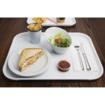 Olympia Kristallon Polypropylen Fast Food Tablett Weiß Groß 450mm – Bild 5