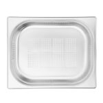 Vogue Edelstahl perforiertes 1/2 Gastronorm Tablett 65mm – Bild 7