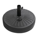 Bolero Sonnenschirm Sockel Schwarz 20Ltr