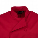 Chefkoch Unisex Jacke Rot M – Bild 7