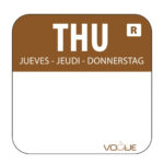 Vogue Etikettenset 2,5cm mit Edelstahlspender – Bild 6