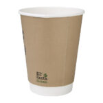 Fiesta Compostable Kompostierbare Heißgetränkebecher doppelwandig 35,5cl (500 Stück) – Bild 6
