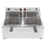 Buffalo Doppel-Elektrofritteuse mit Timer 2x5Ltr – Bild 3
