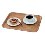 Cambro Madeira Laminat Kantinentablett Olivbraun 430mm – Bild 3