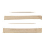 Sier Einwegartikel FSC® Zahnstocher Holz 2 Spitzen einzeln verpackt 65mm (Box 1000 Stück) – Bild 2