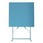 Bolero Perth Blauer Gehwegstil Stahltisch Quadratisch 600 mm – Bild 6