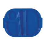 Olympia Kristallon Kleines Menü Tablett aus Polycarbonat für Lebensmittel Blau 322mm (10 Stück) – Bild 3